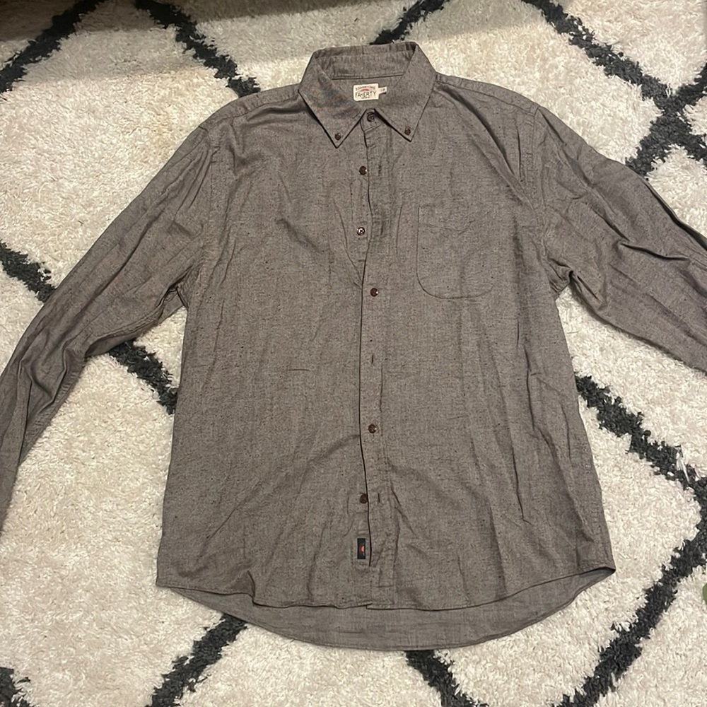 Faherty Mens Long Sleeve Shirt